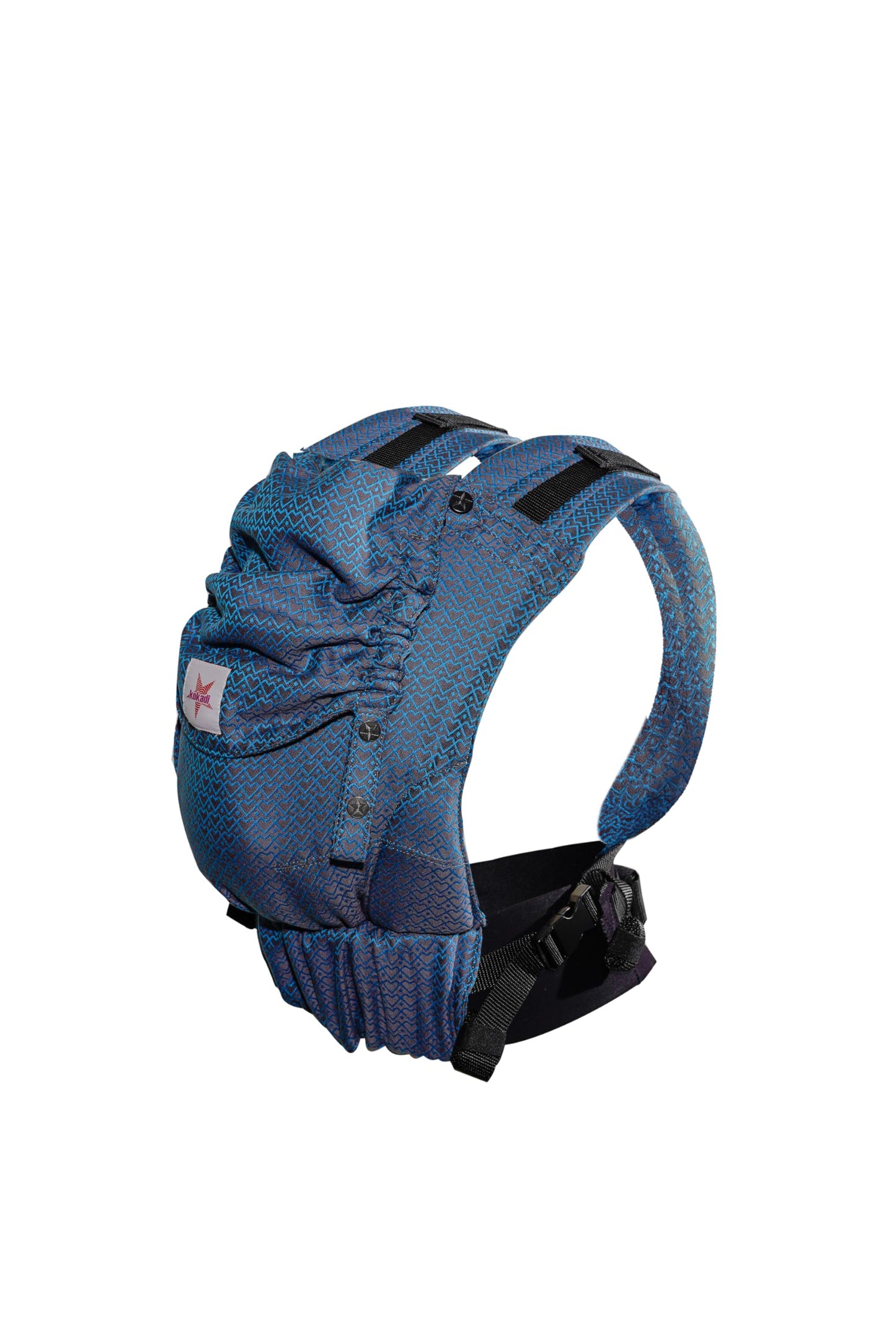 KOKADI Flip X Heart2Heart Cream (Unisize) - Die perfekte Kombi aus dem Komfort eines Fullbuckles und dem Tragen überkreuzt - Ab Geburt - 15 kg, handgefertigt aus 100% Bio-Baumwolle - Beige