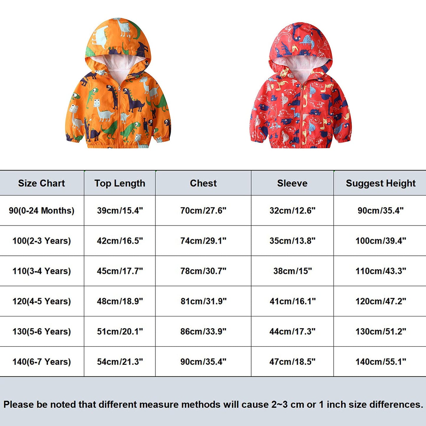 JinBei Jacke Baby Junge Kinder Jacken Kapuzen Sweatjacke Kapuzenjacke Cartoon Aufdruck Jungen Winddicht Mantel Windjacke Übergangsjack Frühling Herbst Outwear Softshelljacke 1-7 Jahre