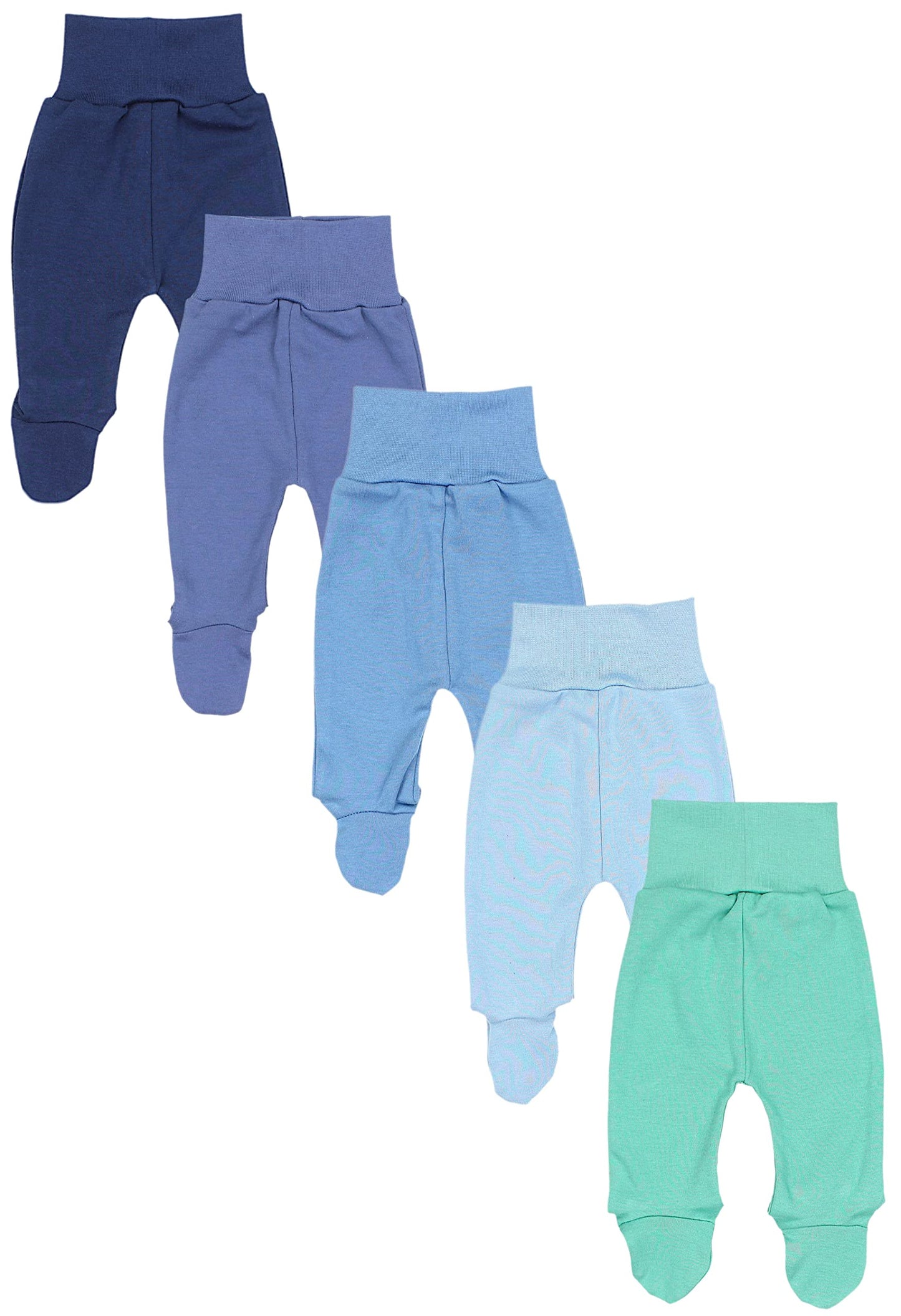 TupTam Baby Unisex Hose mit Fuß Bunte 5er Pack
