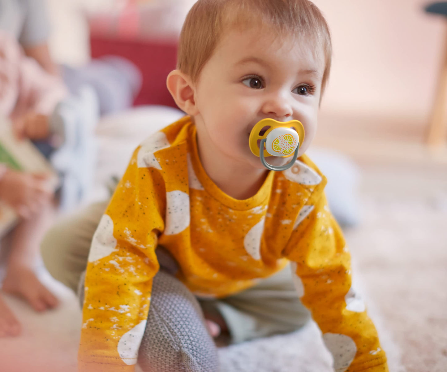 Philips Avent ultra air Schnuller - 4er Pack, BPA-freier, atmungsaktiver Schnuller für Babys von 6-18 Monaten, inklusive Transport- und Sterilisationsbox, Schildkröte/Wal (Modell SCF085/66) - Meloni2