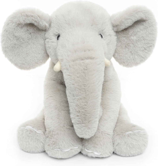 WEIGEDU Plüsch Elefant 33 cm – Weiches rosa Kuscheltier mit großen Ohren & Langer Nase – Niedliches Stofftier für Kinder & Deko | Für Jungen, Mädchen, Kinder, Babyparty, Schlafzimmer, Weihnachten, Geburtstagsgeschenke