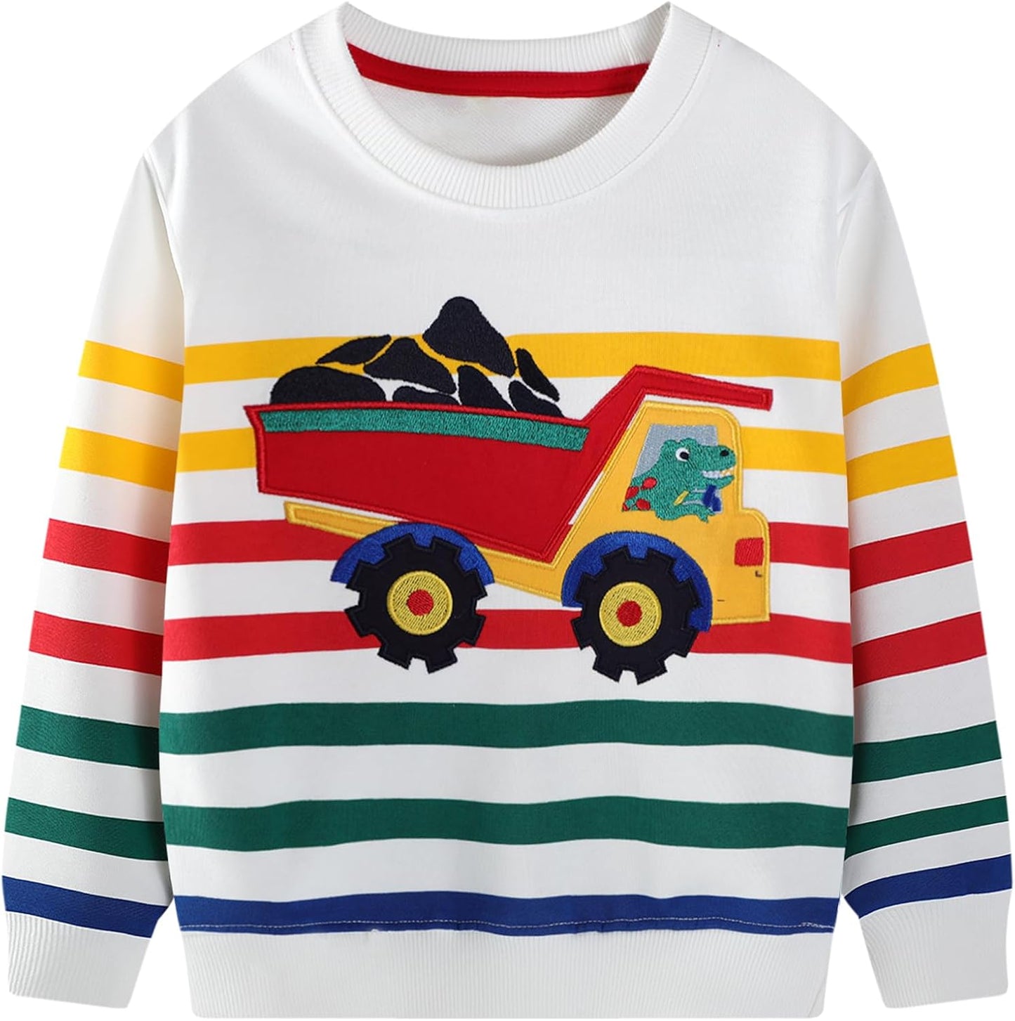 CM-Kid Sweatshirts Jungen Langarm Pullover Kinder Baumwolle Frühling Herbst Winter Warm Tops 1-7 Jahre Gr.92-122