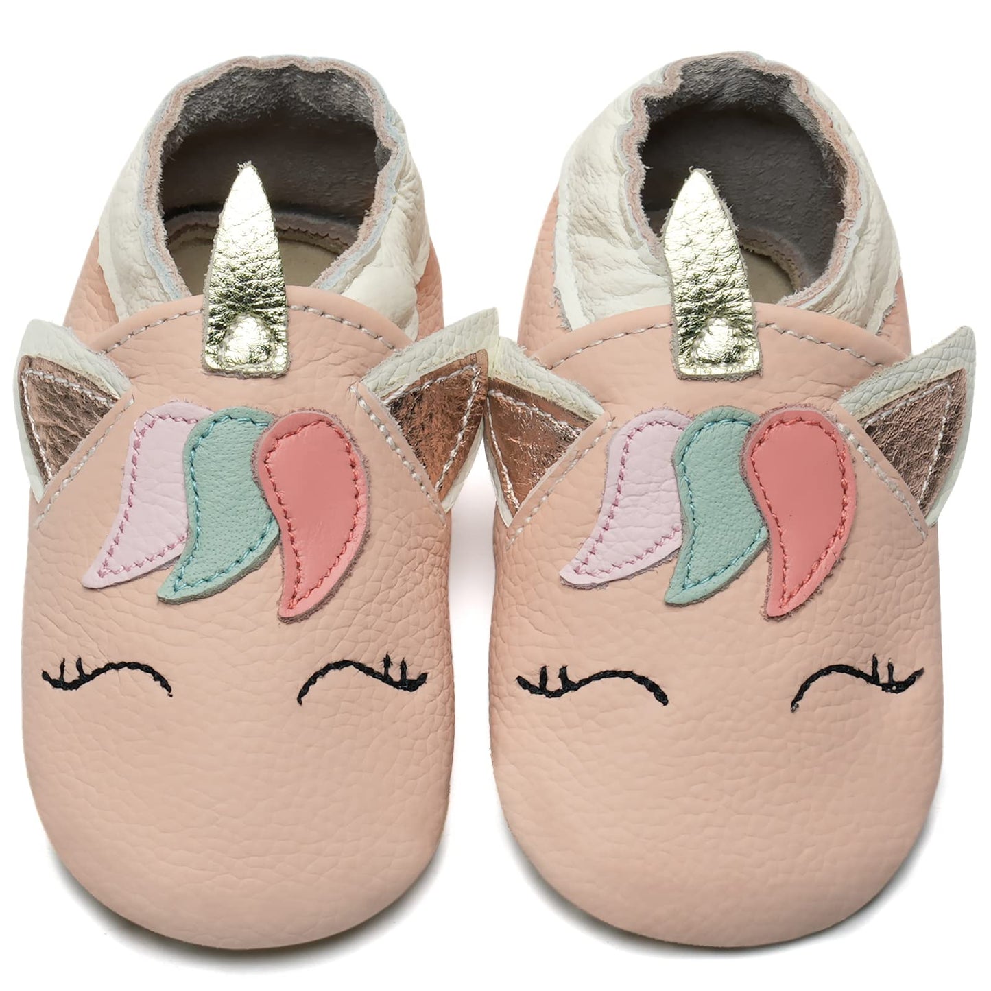 Babyschuhe IceUnicorn Krabbelschuhe für Babys, weiche Leder-Laufschuhe für Jungen und Mädchen, Lederschuhe für Kleinkinder, Baby Hausschuhe