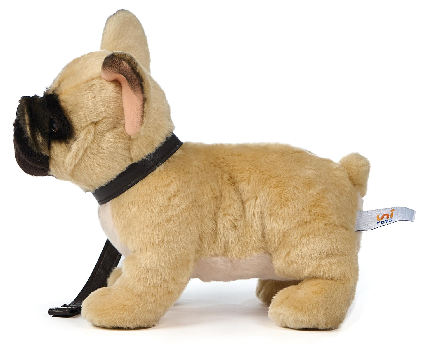 Uni-Toys - Französische Bulldogge (beige) - Ohne Leine - 26 cm (Länge) - Plüsch-Hund - Plüschtier, Kuscheltier