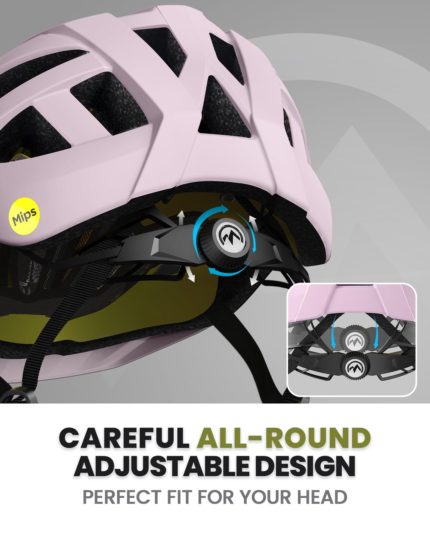OutdoorMaster MIPS Fahrradhelm - Zwei herausnehmbare Innenfutter & Belüftung in Multi-Environment - Fahrradhelm in Mountain, Autobahn für Jugendliche & Erwachsene