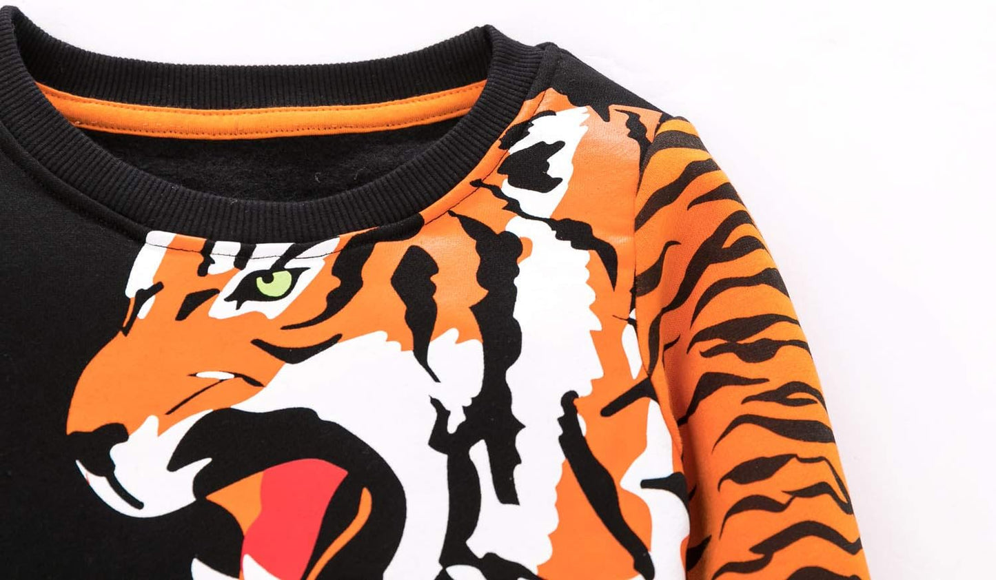 CM-Kid Sweatshirts Jungen Langarm Pullover Kinder Baumwolle Frühling Herbst Winter Warm Tops 1-7 Jahre Gr.92-122