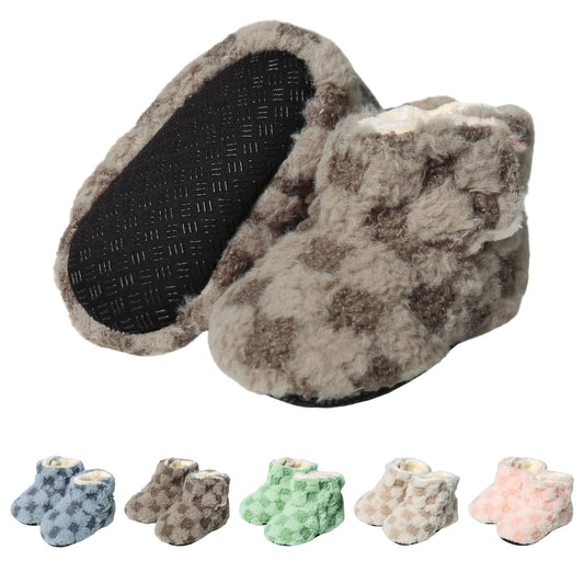 YloveM Toddler Baby Boys Girls Booties, Unisex Newborn Winter Shoes Thick Snow Boots Non-Slip Sole Soft Toddler Warm Sock Shoes