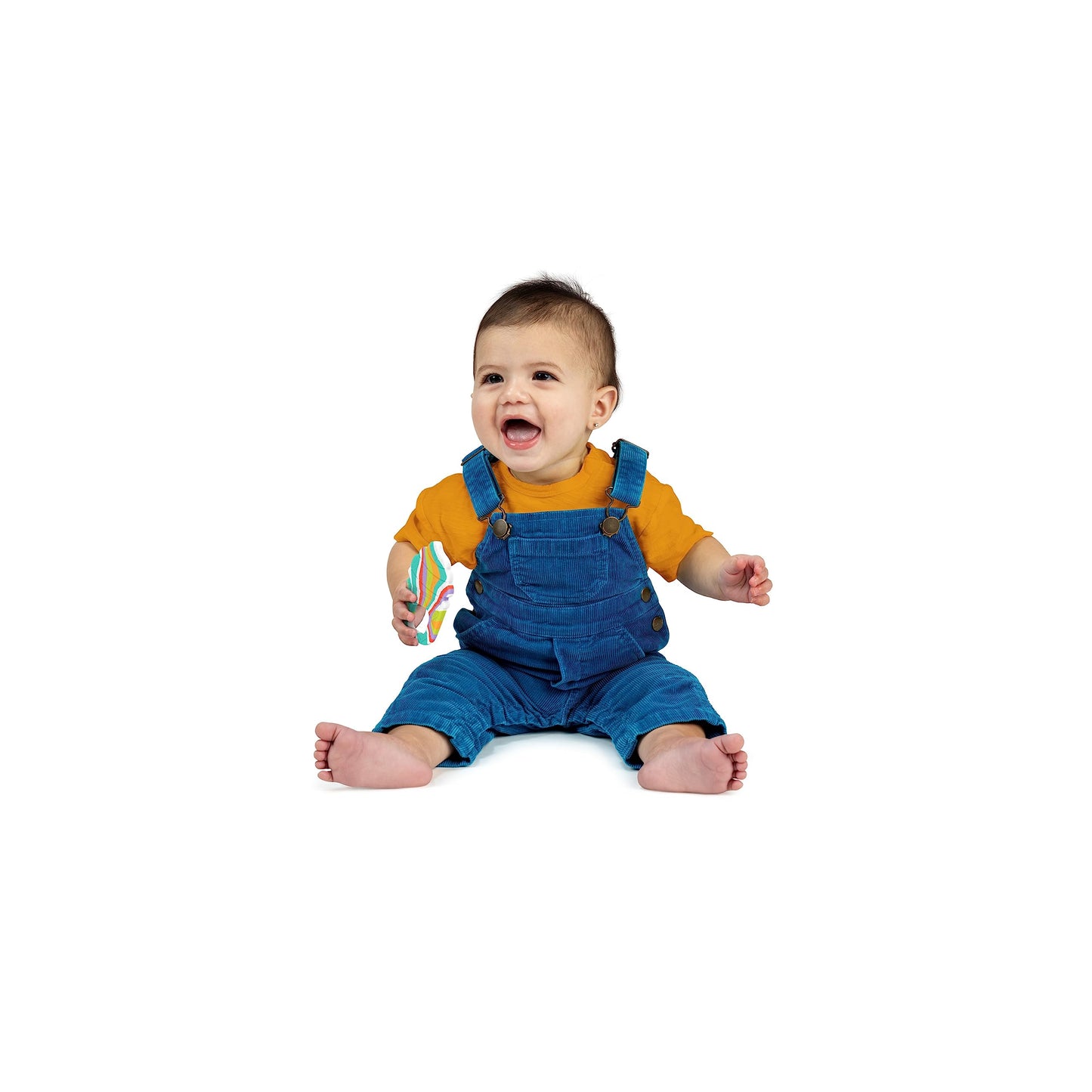 Bright Starts Soothing Soft Serve Silikonbeißring, leicht zu greifende Eiscremetüte, BPA-frei, Unisex, 3 Monate+