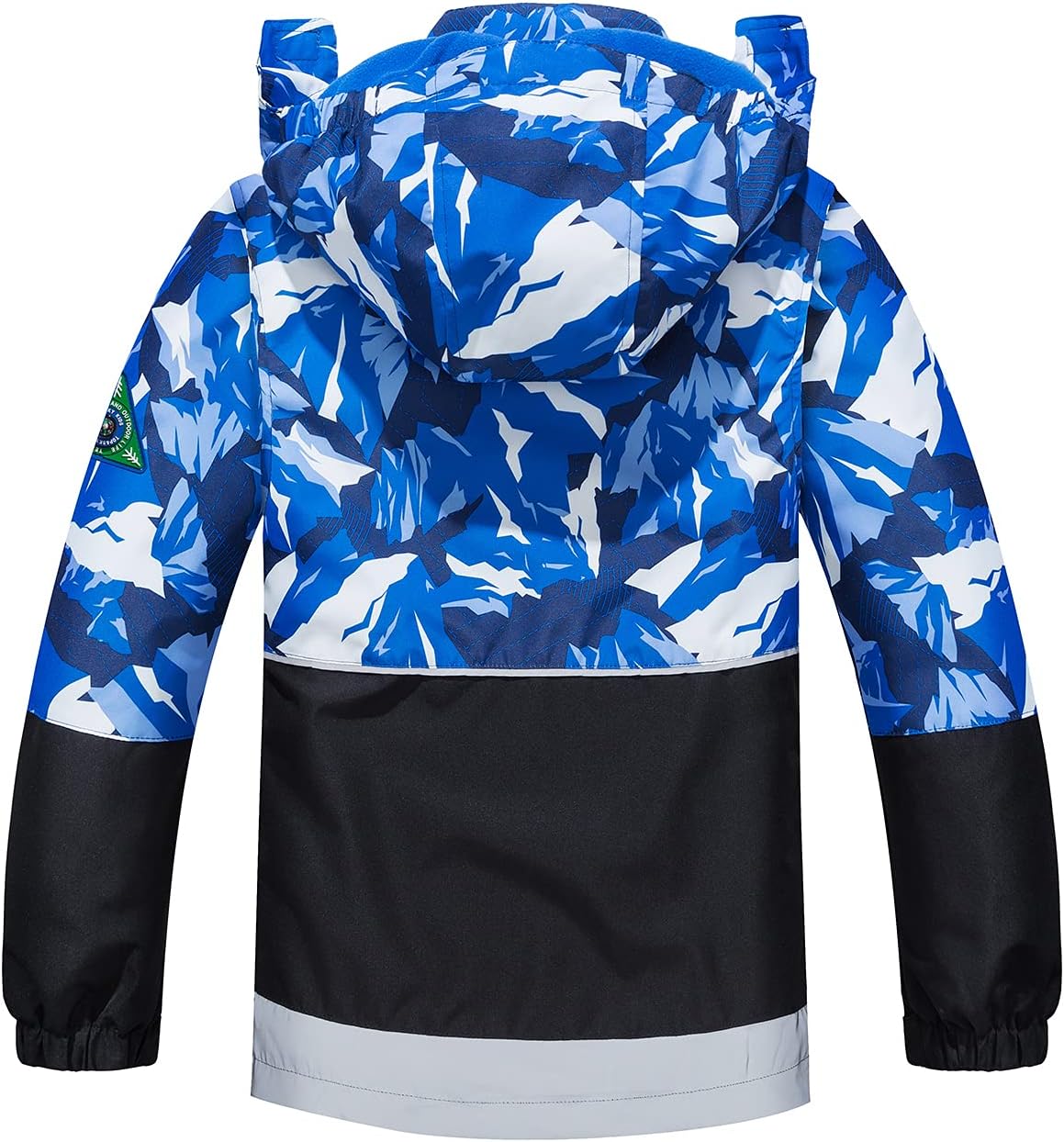 LAUSONS Children's Lined Jacket, Boys' Transition Jackets for Boys, Softshell Jackets with Camouflage Pattern