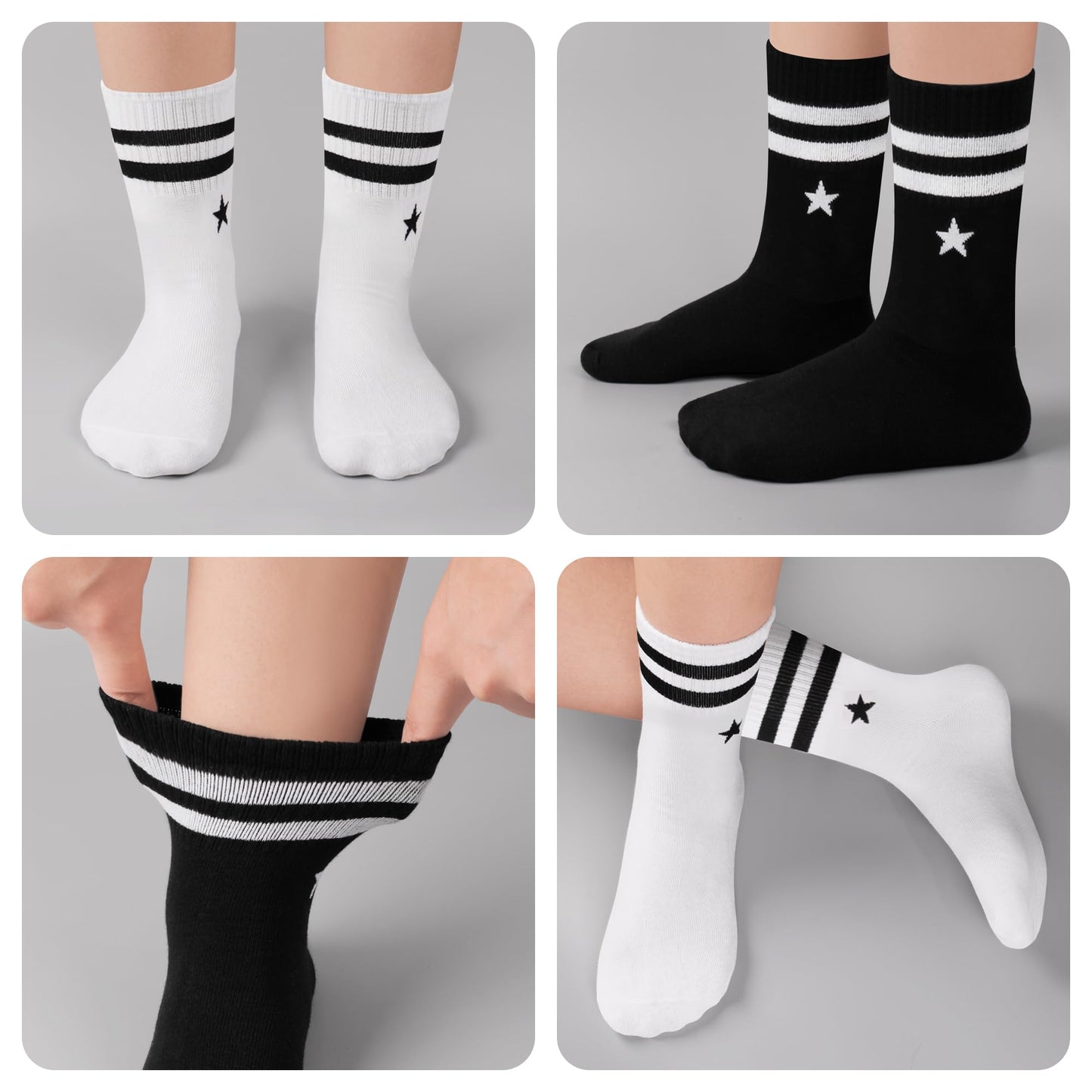 Libella 12 Paar Kindersocken Jungen Mädchen Sportsocken Fussball Wintersocken Baumwolle bunt Cotton modische makronen Füßlinge 2889VA
