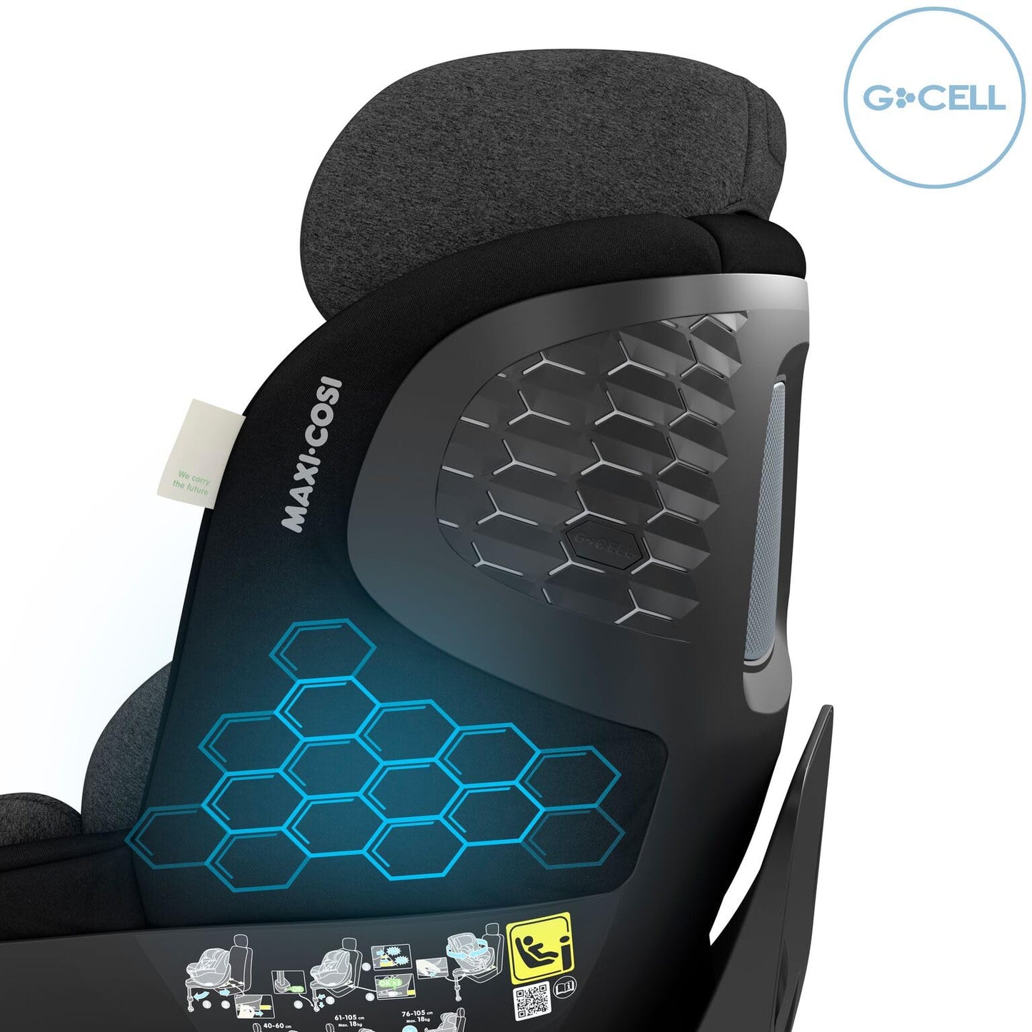 Maxi-Cosi Mica Pro Eco i-Size, 360°-Kindersitz mit ISOFIX, 0-4 Jahren, 40-105 cm, ClimaFlow, G-CELL-Seitenaufprallschutz, drehbarer Kindersitz, Neugeborene & Kleinkindsitz, Authentic Graphite - Meloni2