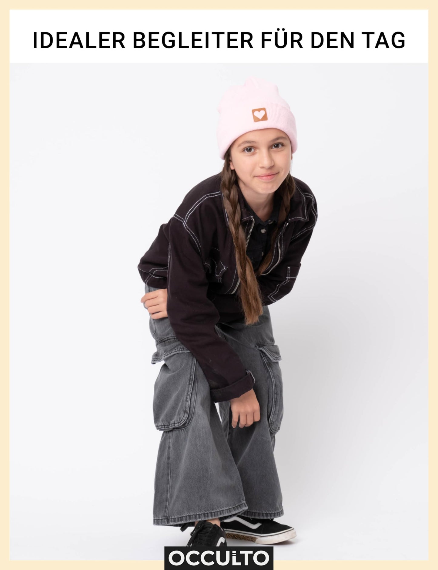 Occulto Jungen & Mädchen Winter Mütze (Model: Lian), Kinder Beanie