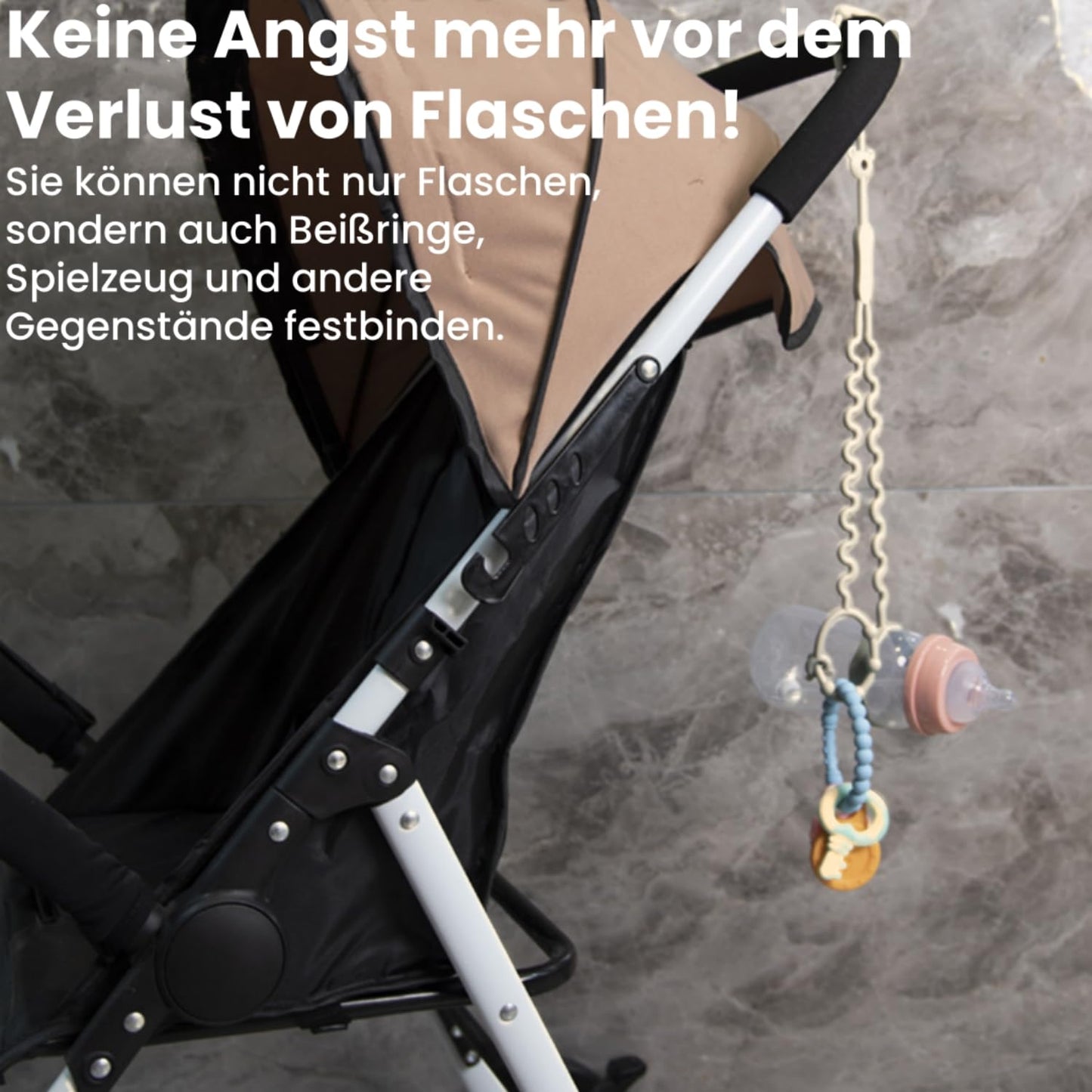 Schnullerkette aus Silikon,Schnullerband für Babys MäDchen und Junge,BPA-frei Sicherheitsgurte für Spielzeug,Einteiliger Schnullerhalter und Beißringspielzeug,2er-Pack (Leopard + Khaki)
