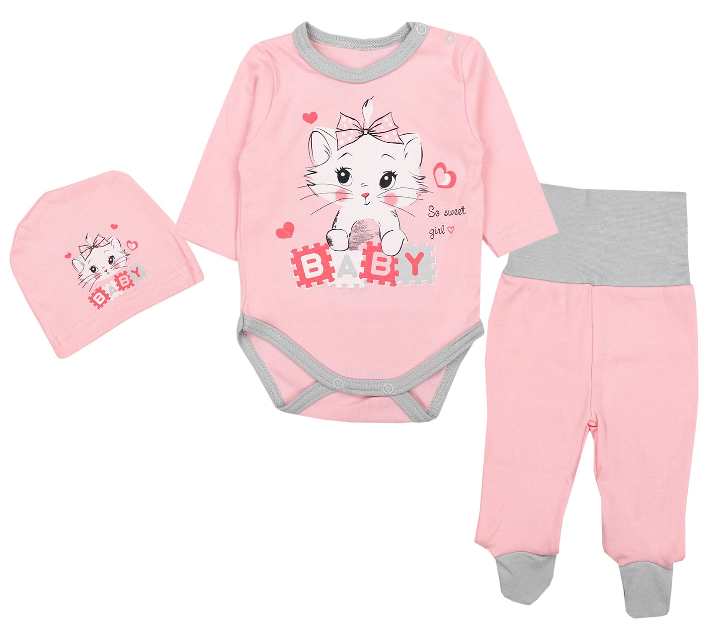 TupTam 3-Piece Unisex Baby Clothing Set with Print