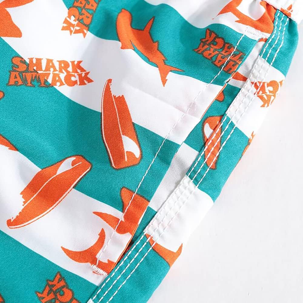 FedMois Jungen Badeshorts Schnelltrocknend Kinder Badehose Schwimmshorts