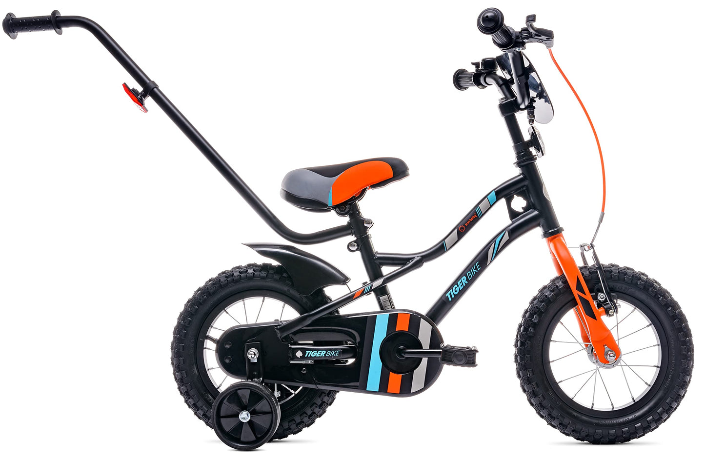 sun baby Jungenfahrrad Kinderfahrrad 14 und 16 Zoll Jungen Tiger Tracker Bike Leicht Stützräder mit Schubstange ab 2-6 Jahre BMX Fahrrad Kinder - Meloni2