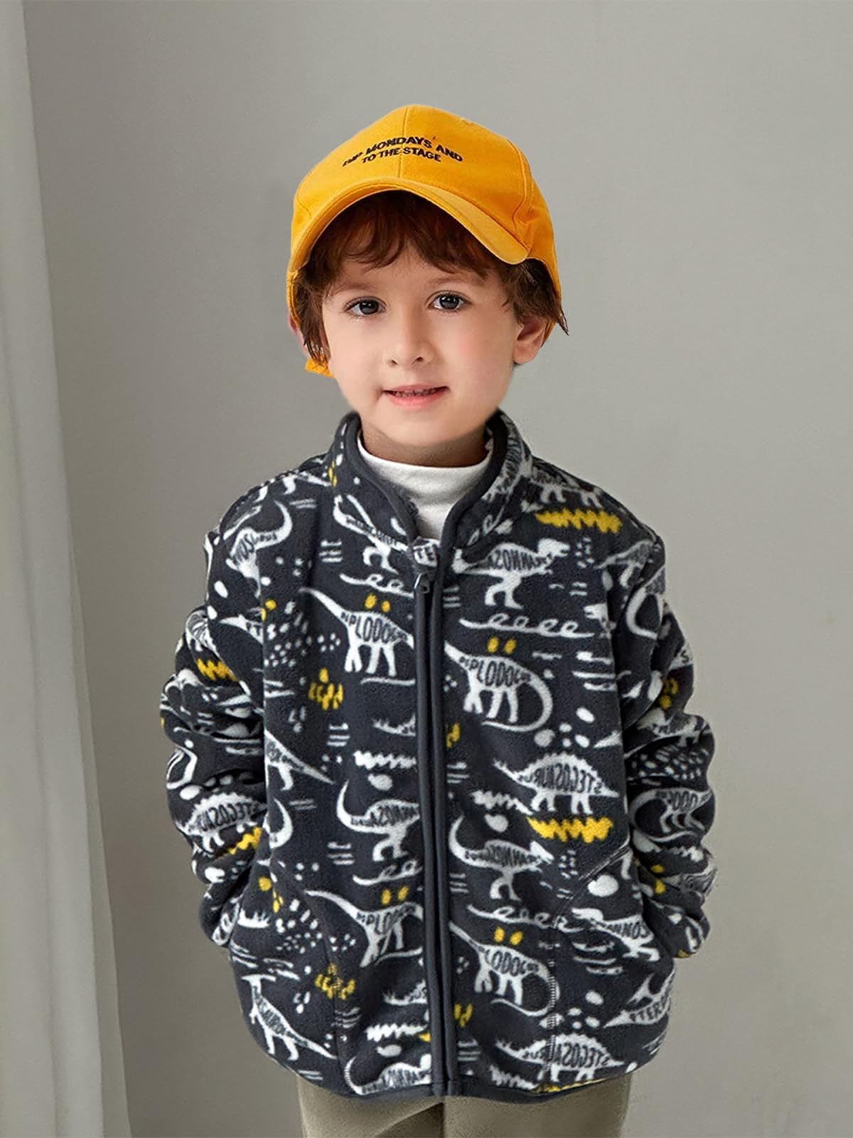 LUVCES Baby Jacket Boys Unisex Toddler Girls Kids Warm Fleece Jacket Full Zip Pullover Outerwear Sweatshirt
