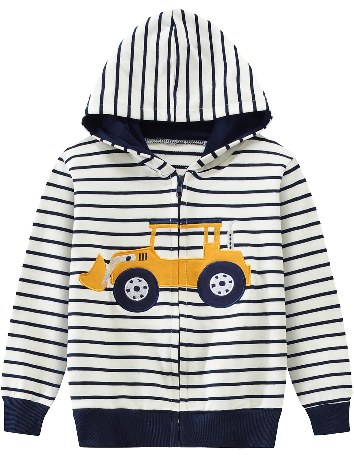 CM-Kid Hoodie Boys Hoodie Zipper Sweat Jacket Long Sleeve Children Cotton Hooded Jacket Warm Tops Size 92-122