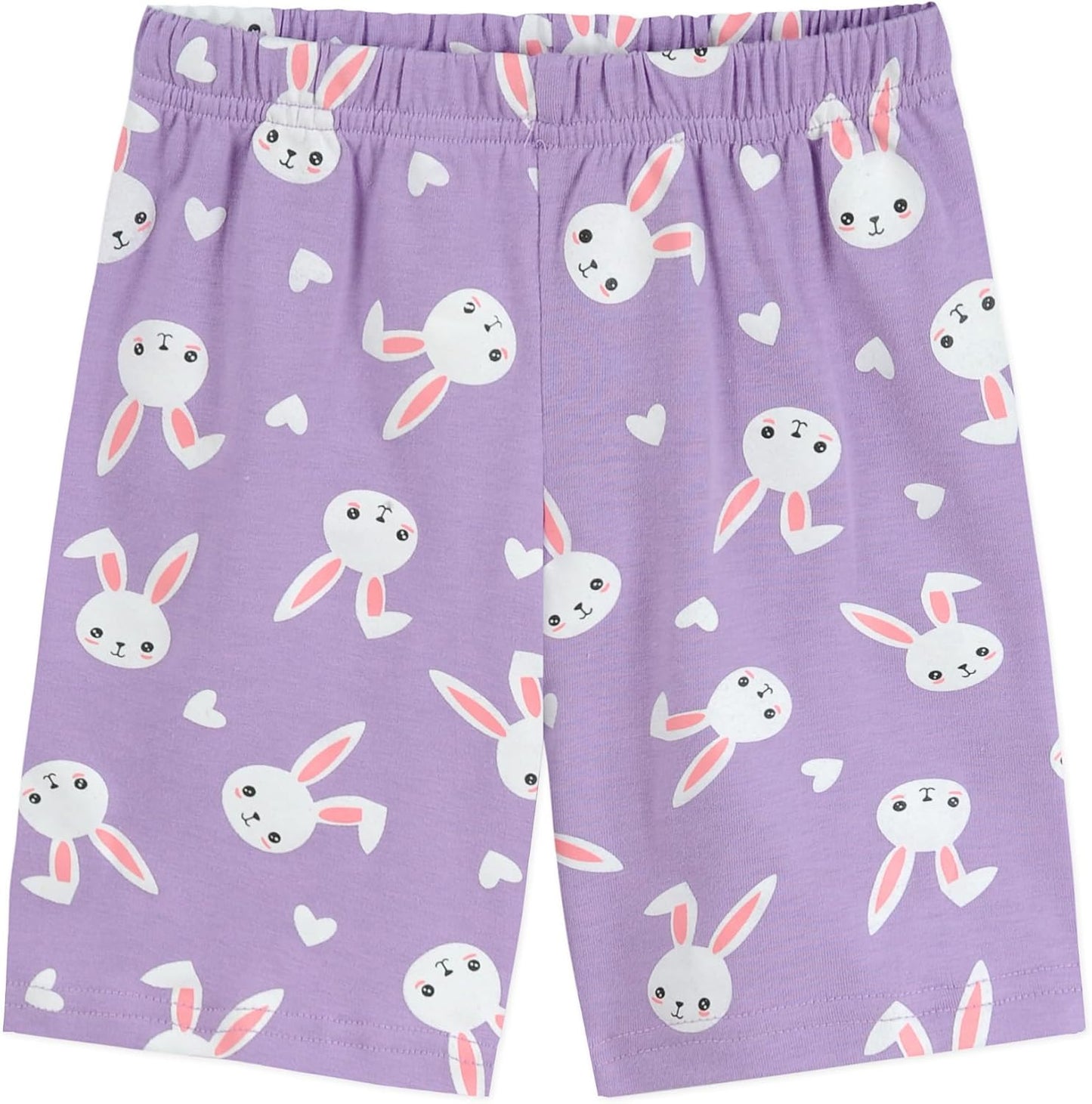 EULLA Mädchen Schlafanzug Kinder Kurz Einhorn Dino Katze Prinzessin Hase Pyjama Set Sommer Kleidung Zweiteiliger Nachtwäsche Baumwolle 92 98 104 110 116 122