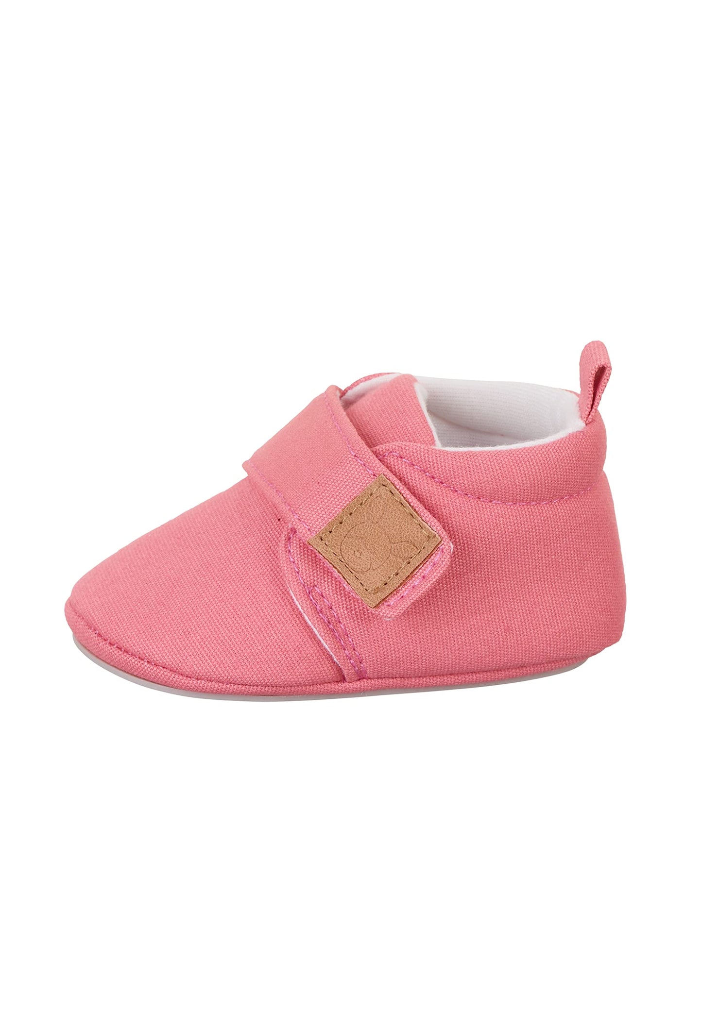Sterntaler Krabbelschuhe uni - Baby Schuhe aus Canvas mit Klettverschluss - Baby und Kleinkind Hausschuh - aufgenähte Sternen Sohle rutschfest - Unisex Sneaker mit Jersey Futter - steingrün
