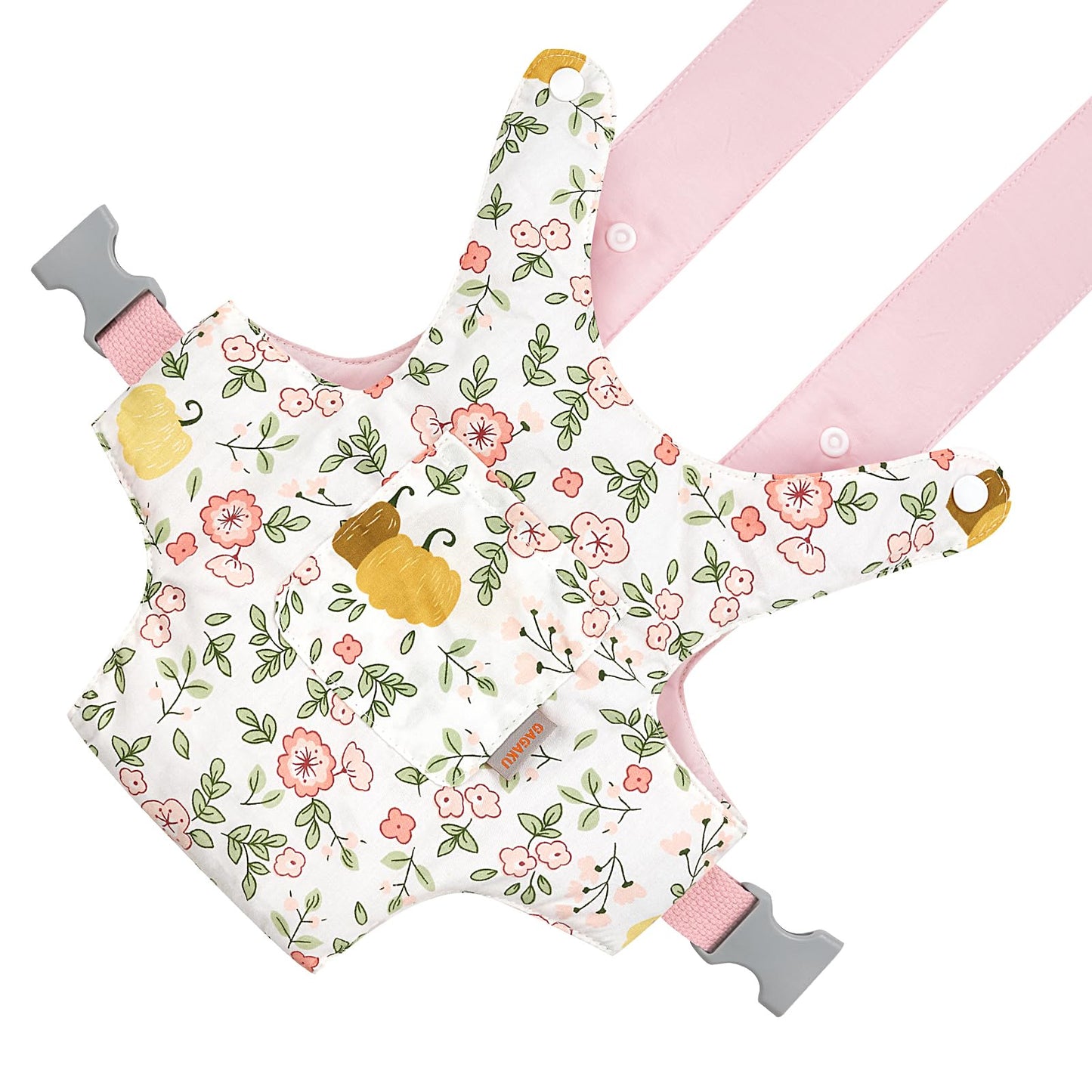 GAGAKU Puppentrage ab 3 Jahre Bauchtrage Babypuppen Zubehör Schultergurte Babytrage Puppe Kleinkind Puppentragetasche Stofftiertrage Kuscheltierträger - Rose - Kaninchengarten