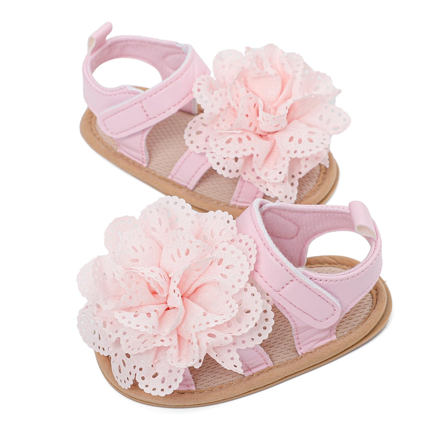 LACOFIA Babyschuhe für Mädchen – Sommerblumen Sandalen für Kleinkinder