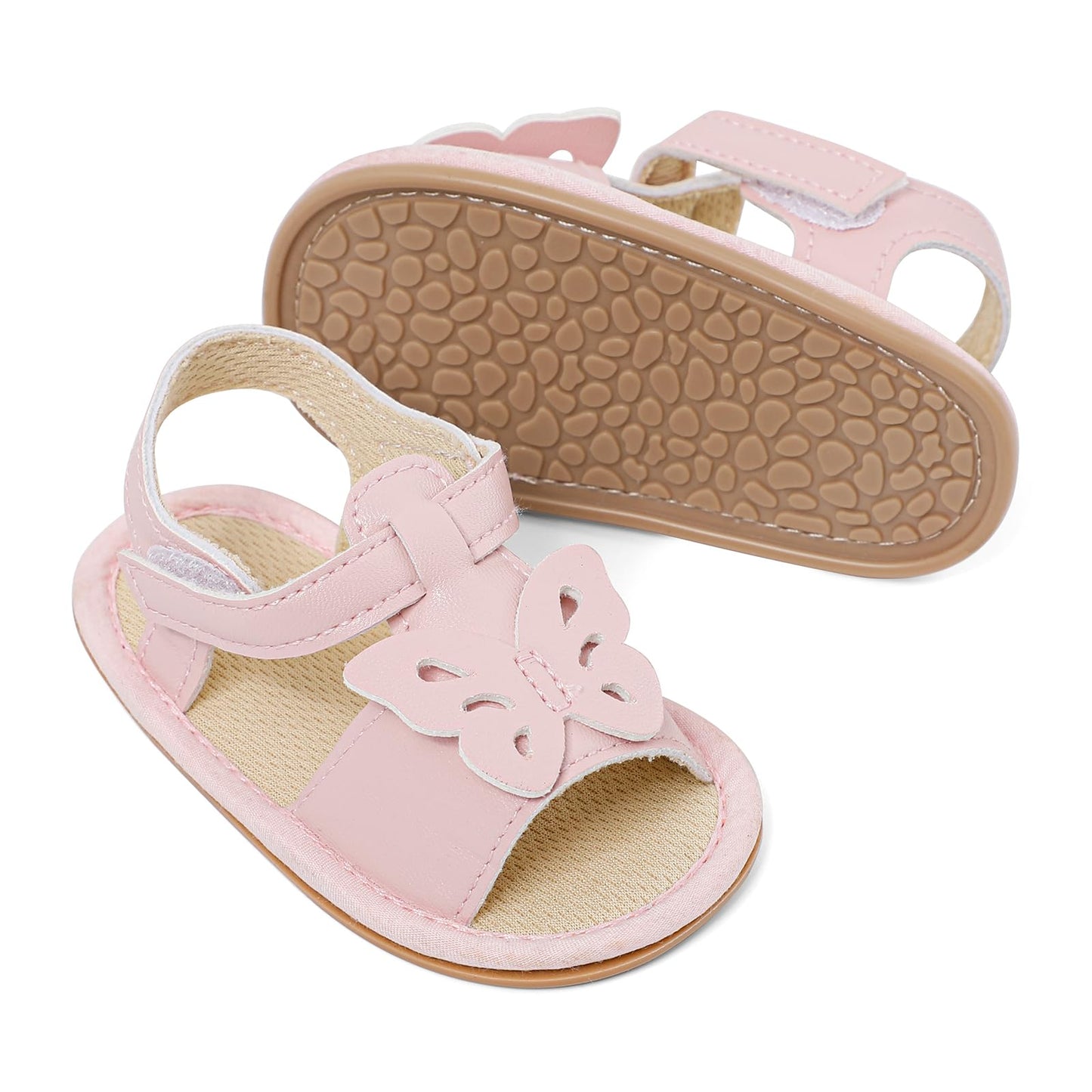 LACOFIA Babyschuhe für Mädchen – Sommerblumen Sandalen für Kleinkinder
