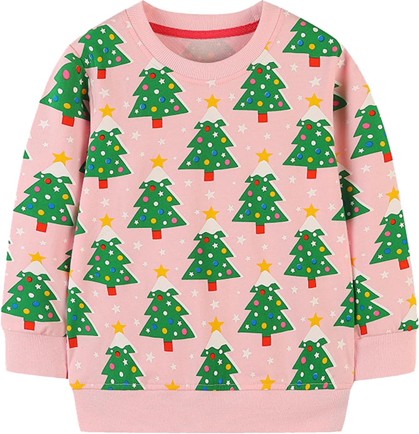 EULLA Kinder Mädchen Jungen Weihnacht Pullover Sweatshirt Weihnachtsoutfit Weihnachtspuli Christmas Xmas Rentier Weihnachtsmann Weihnachtskleidung 92 98 104 110 116 122