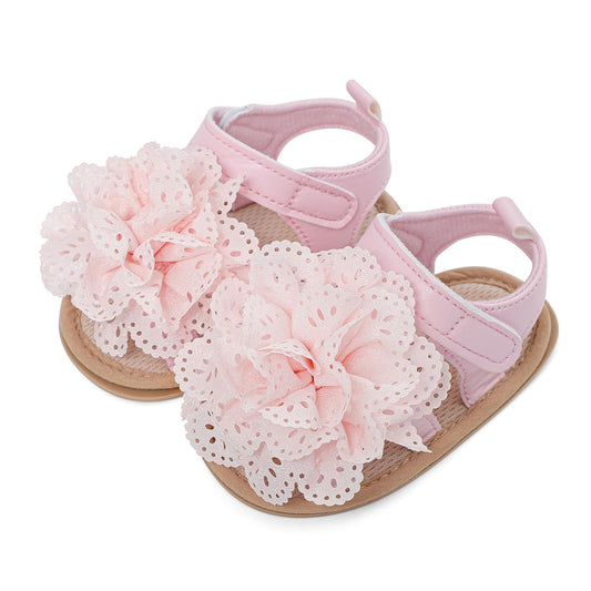 LACOFIA Babyschuhe für Mädchen – Sommerblumen Sandalen für Kleinkinder