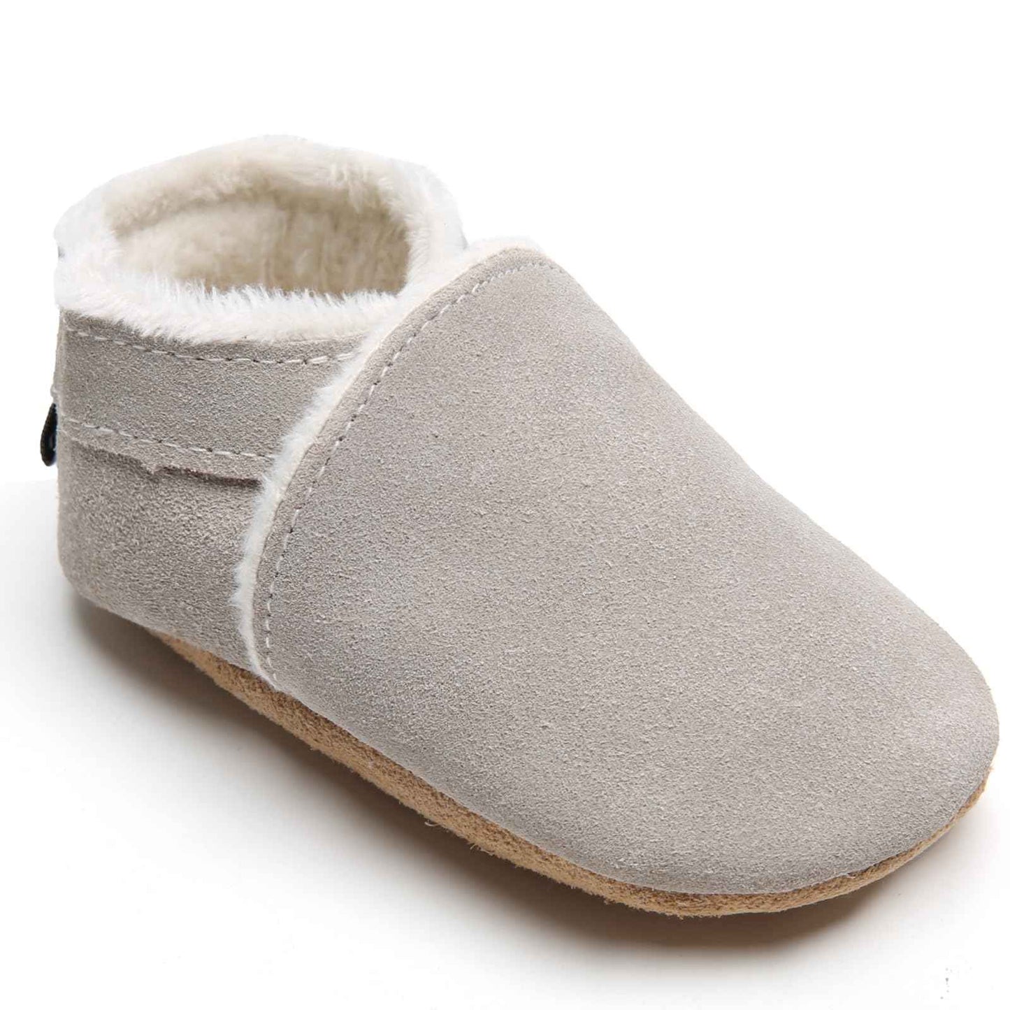 IceUnicorn Baby's Crawling Shoes, Winter First Walking Shoes, Baby Lined Leather Shoes, Soft Leather, Suede Soles, Leather Slippers