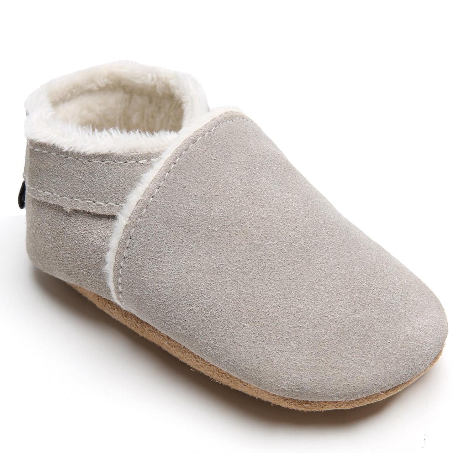 IceUnicorn Baby's Crawling Shoes, Winter First Walking Shoes, Baby Lined Leather Shoes, Soft Leather, Suede Soles, Leather Slippers