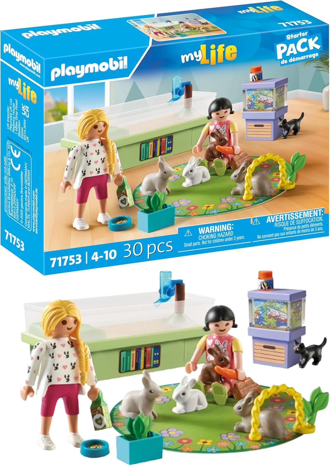 PLAYMOBIL Cat Café Cat Toy Child Animal Figure Set Toy for Children from 4 Years 71744