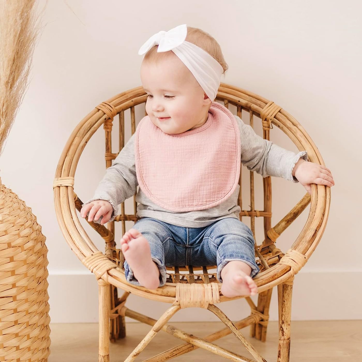 SLOSH Lätzchen Baby Für Neugeborene Babylätzchen für Babys und Kleinkinder Jungen und Mädchen Unisex Set Druckknopf
