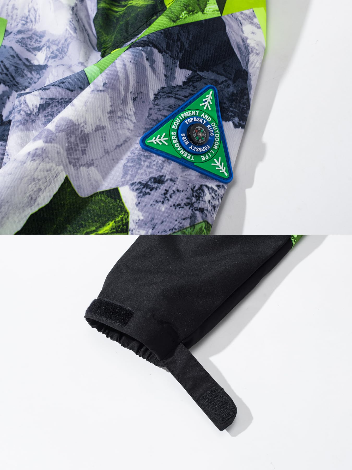 NATUST Boys' Lined Rain Jacket Wind and Waterproof Transition Jacket