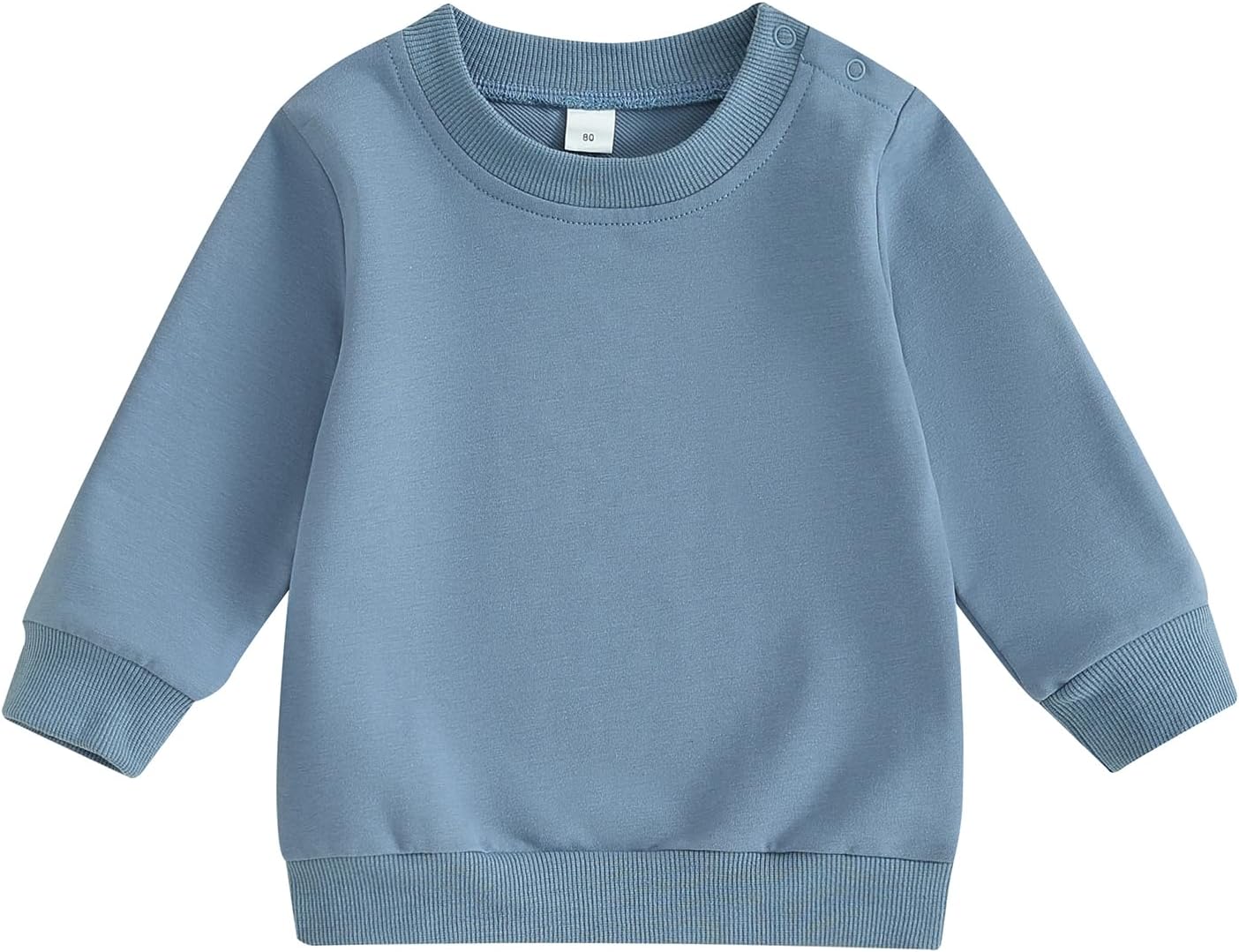 ESSECMBS Kleinkind Baby Jungen Daliy Sweatshirt Kleidung Langarm Rundhalsausschnitt Einfarbig Oberteile Kleiner Junge Frühling Herbst Baumwolle Hemd Kleidung