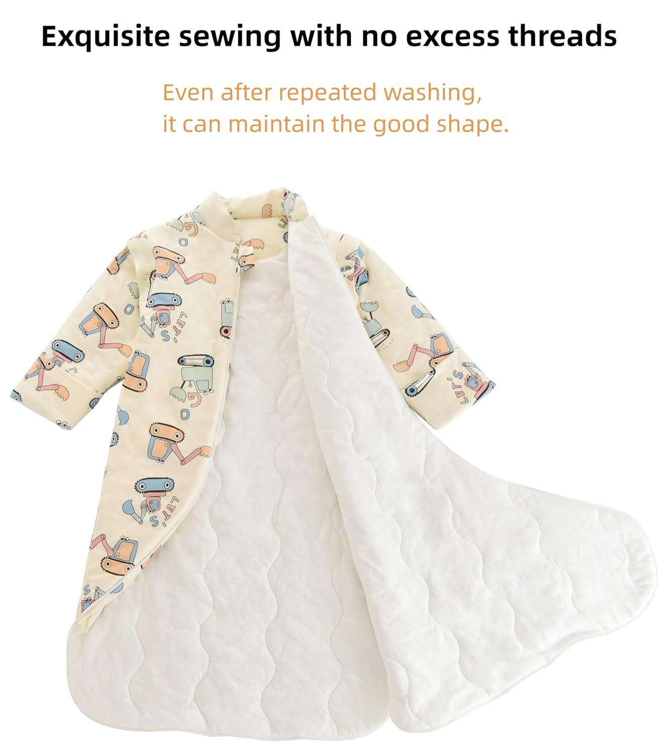 Chilsuessy Baby Sleeping Bag Winter, Removable Sleeves, Warm Lined 3.5 Tog Winter Sleeping Bags, Boys/Girls Sleeping Bag for Toddlers from 6 Months to 6 Years
