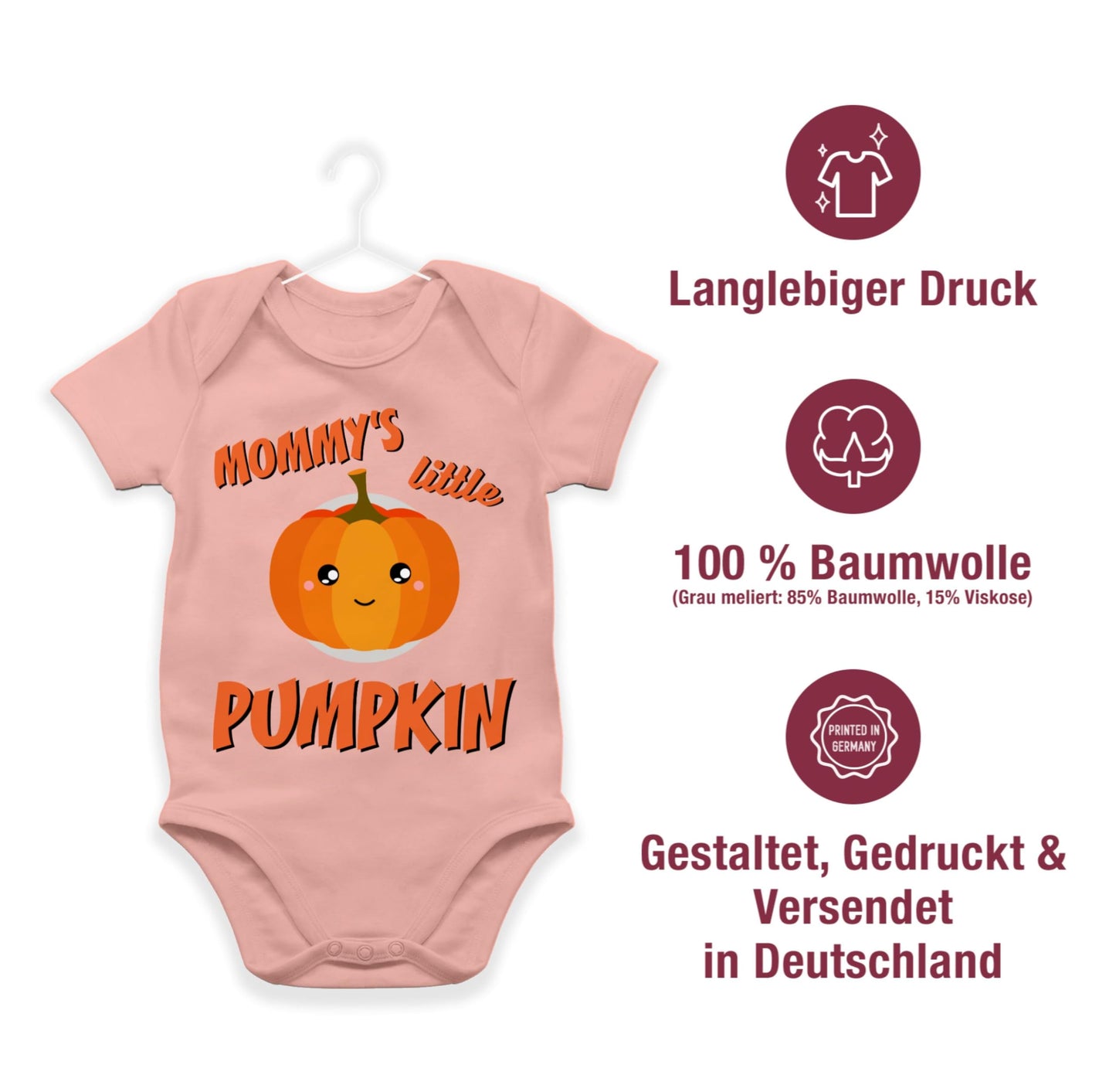 Shirtracer - Baby Body Junge Mädchen - - Babys - Mommys little Pumpkin Halloween