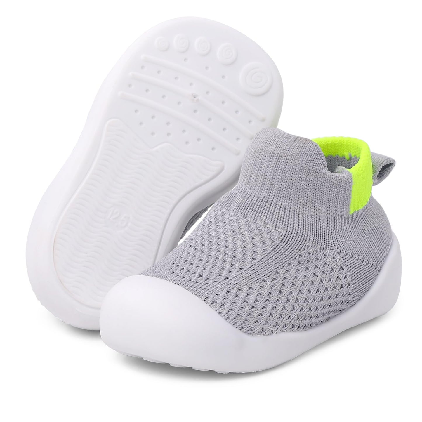 LACOFIA Babyschuhe für Mädchen und Jungen - Atmungsaktive Krabbelschuhe mit rutschfester Gummisohle für Kleinkinder