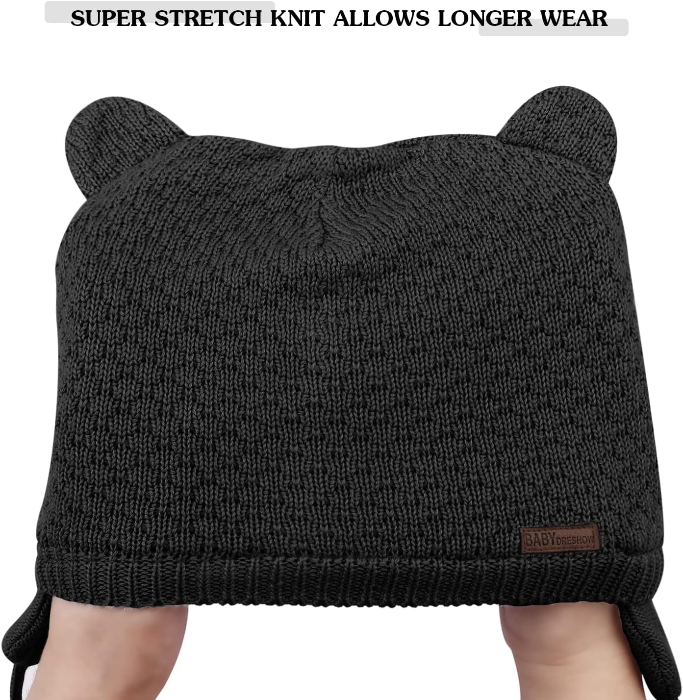 DRESHOW Unisex Baby Mütze Süßer Bär Kleinkind Earflap Beanie Warm für Herbst Wintermütze