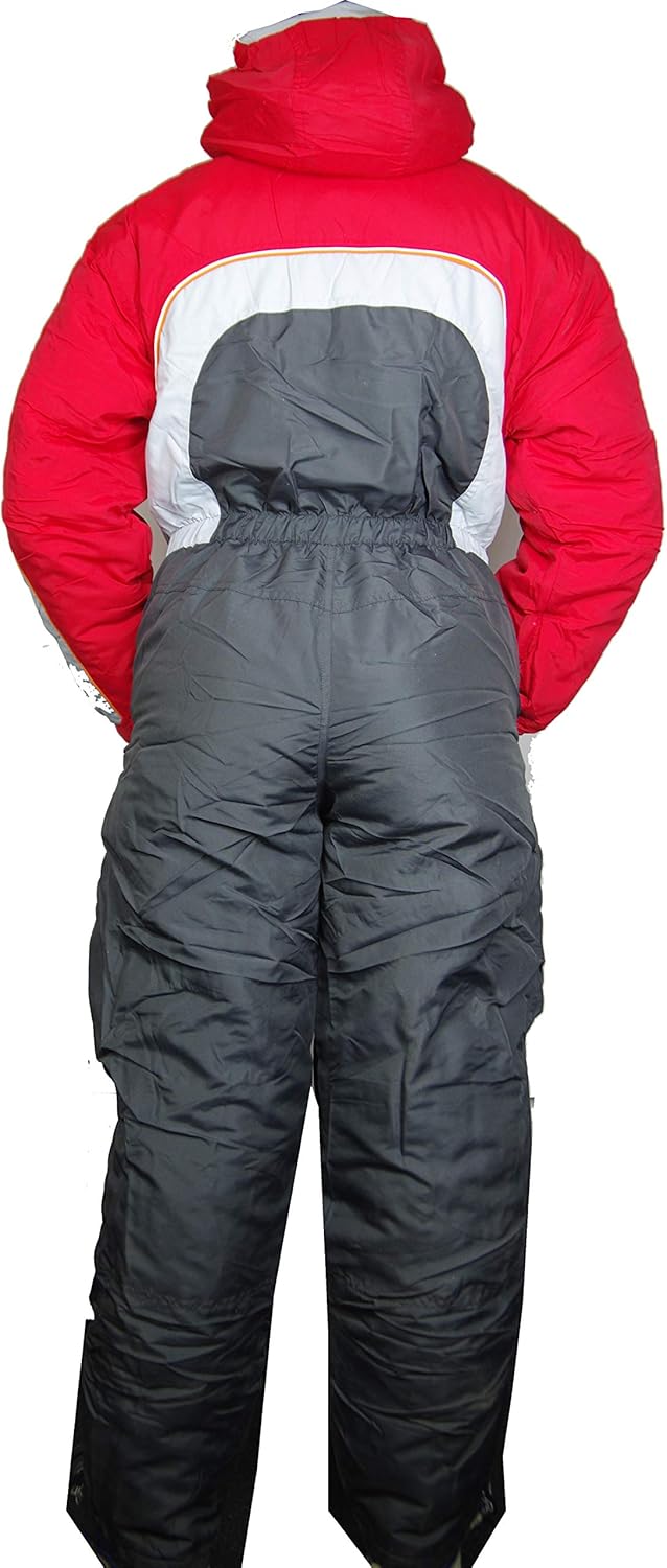 Moderei Auswahl an Schneeanzug | Schneeoverall Skianzug | Skioverall Snowboard Unisex | Jungen | Mädchen | Herren | Damen Schneeanzug (Blau, Rot, Orange, Grau 152-170) … (Rot, 158)