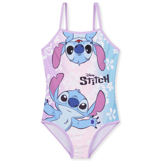 Disney Stitch Girls' Swimming Costume Adjustable Spaghetti Straps