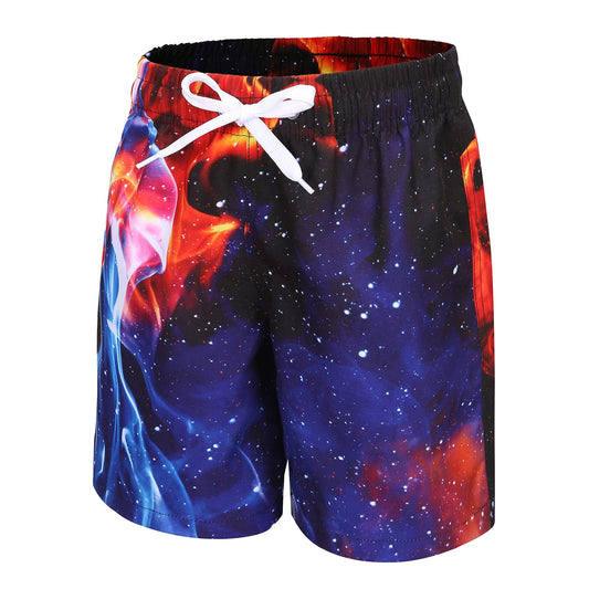 Boys' Swim Shorts Quick-Drying Board Shorts Hawaii Beach Shorts 5-14 Years