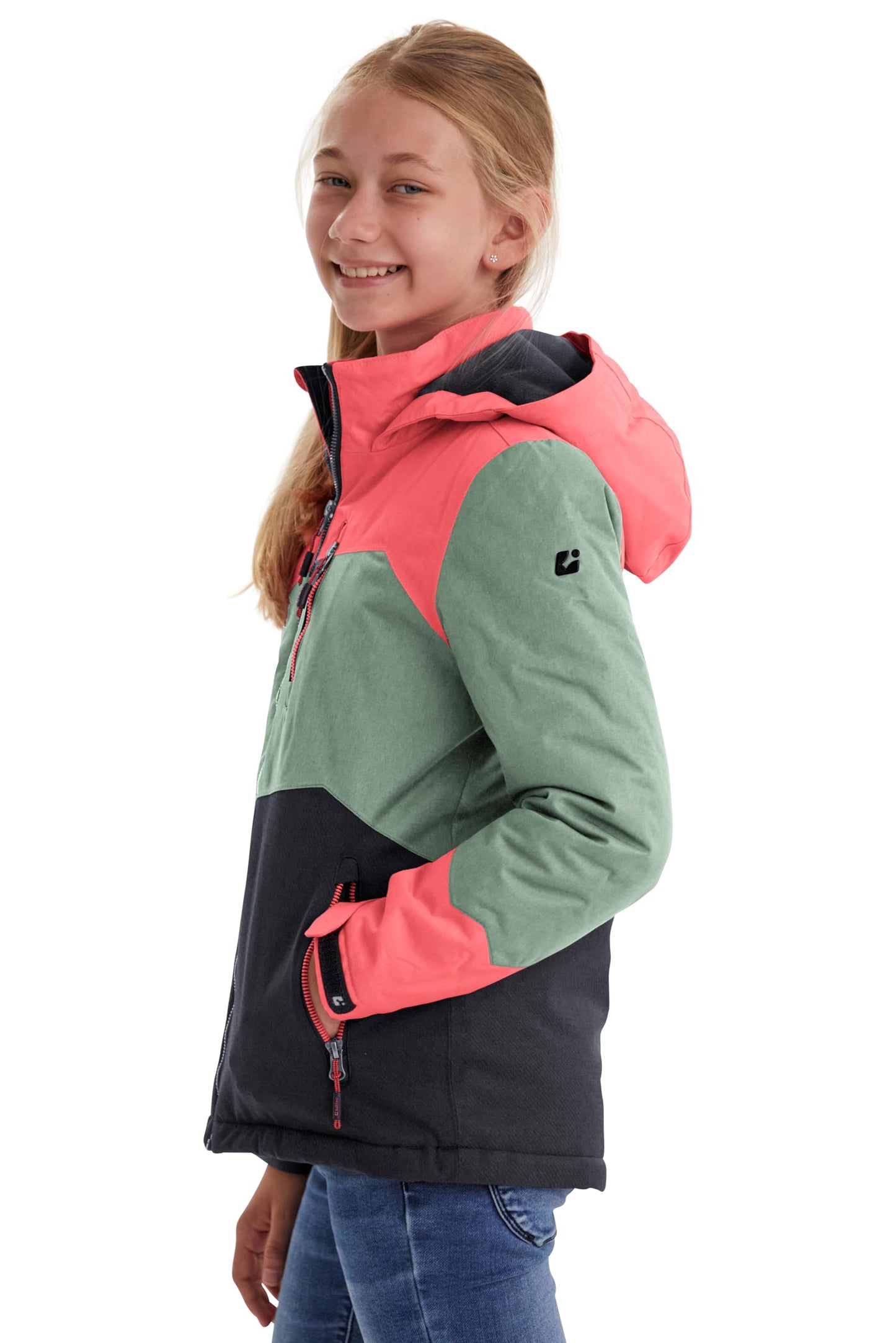 killtec Girls' Lynge Grls Jckt B Functional Jacket with Hood