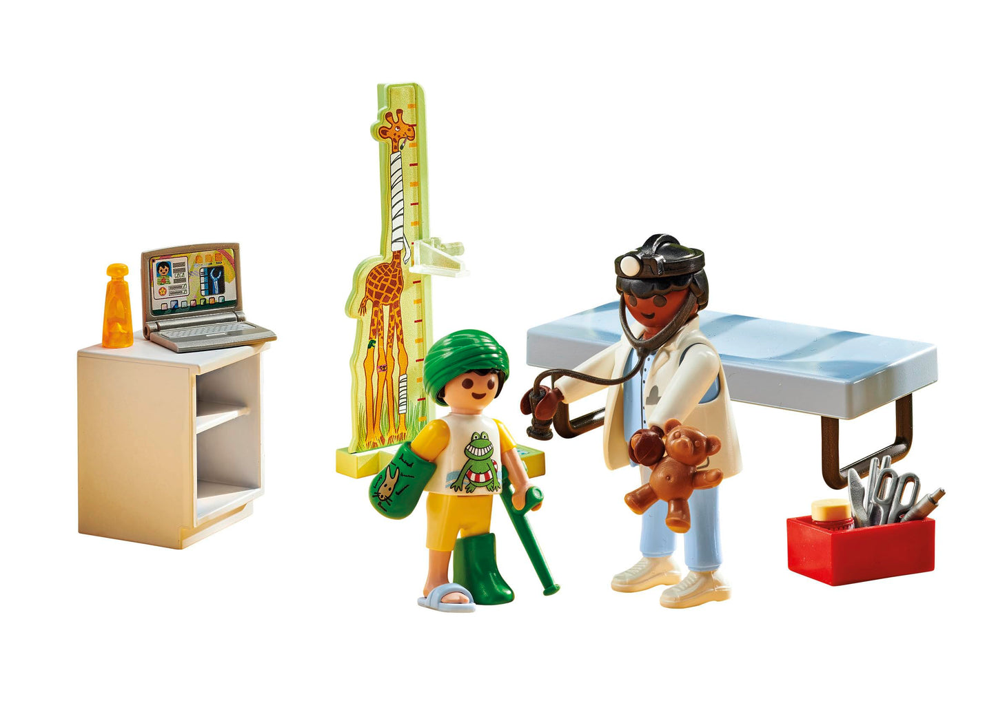 PLAYMOBIL | Action Heroes | Kinderarzt mit Teddybär | nachhaltiges Spielzeug für Kinder ab 4 Jahren | 71619