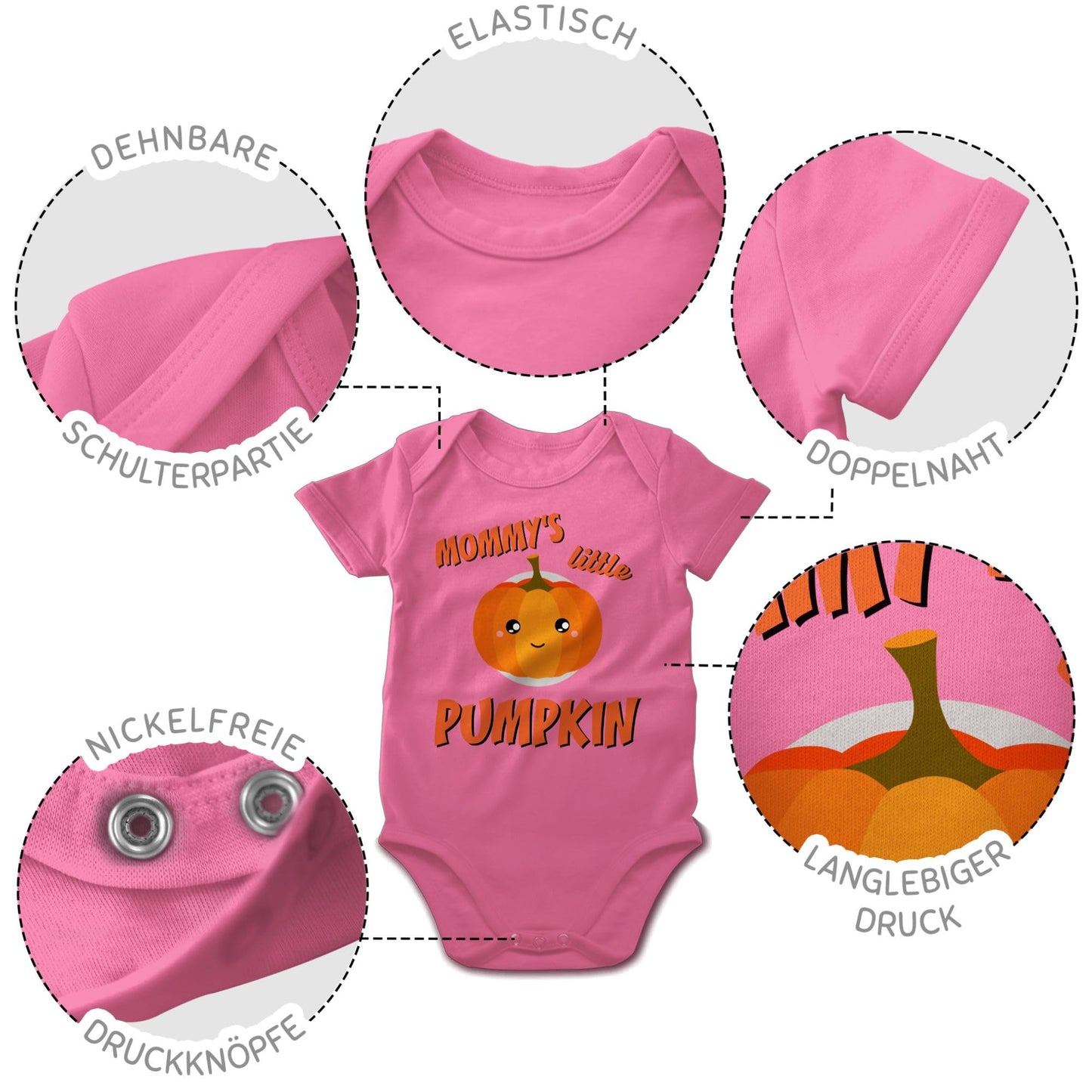 Shirtracer - Baby Body Junge Mädchen - - Babys - Mommys little Pumpkin Halloween