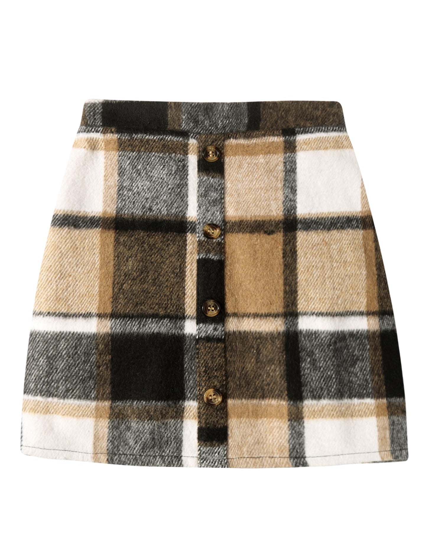 Arshiner Girls' Clothing Sets Elegant Long Sleeve Shirt with Skirt Set Children's Autumn Winter Outfit Checked Leisure Fashion Two Piece Clothing Sets for Girls 5-13 Years