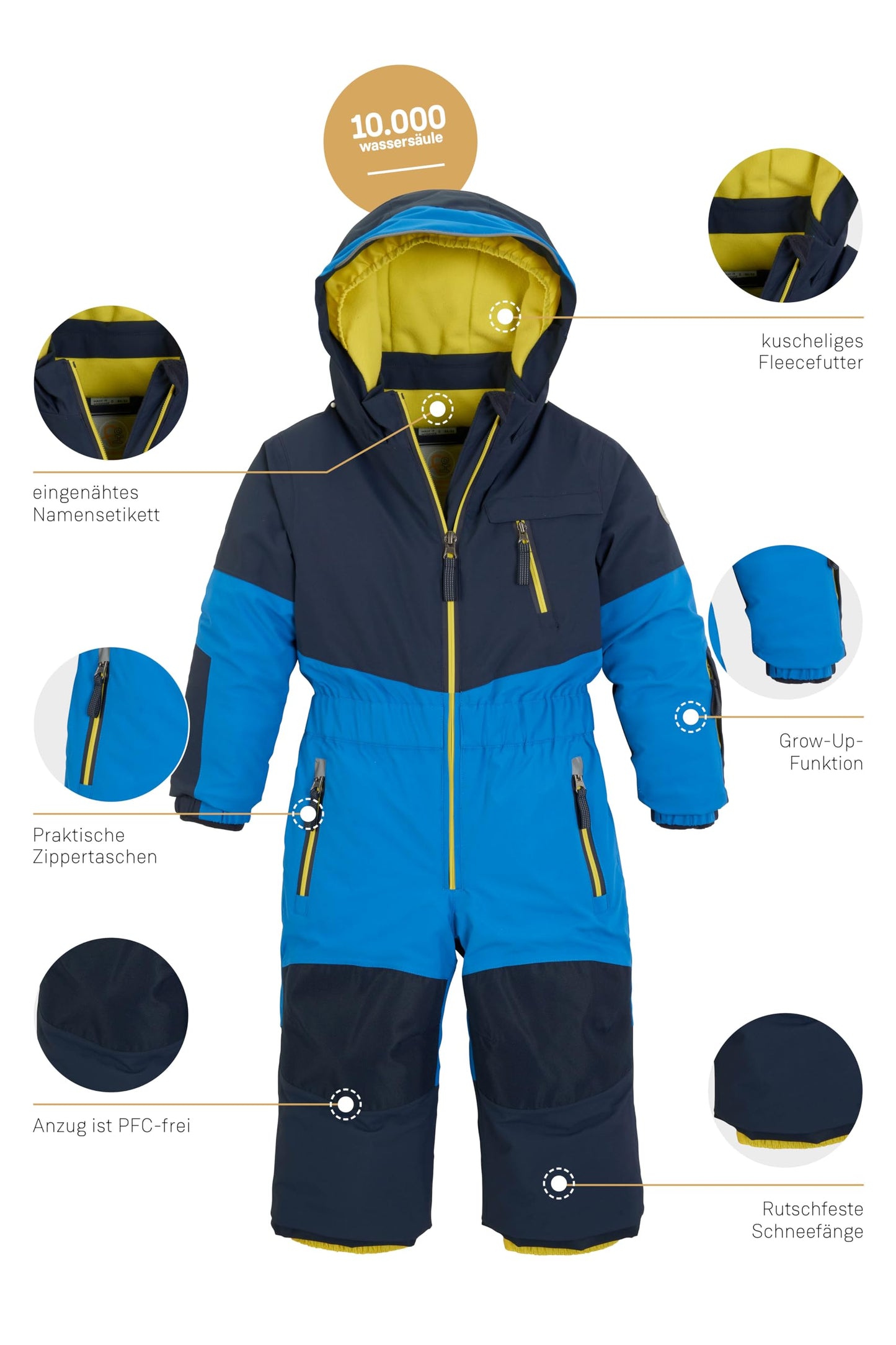first instinct by killtec Unisex Fisw 32 Mns Onpc Hooded Waterproof Ski Overall/Snowsuit