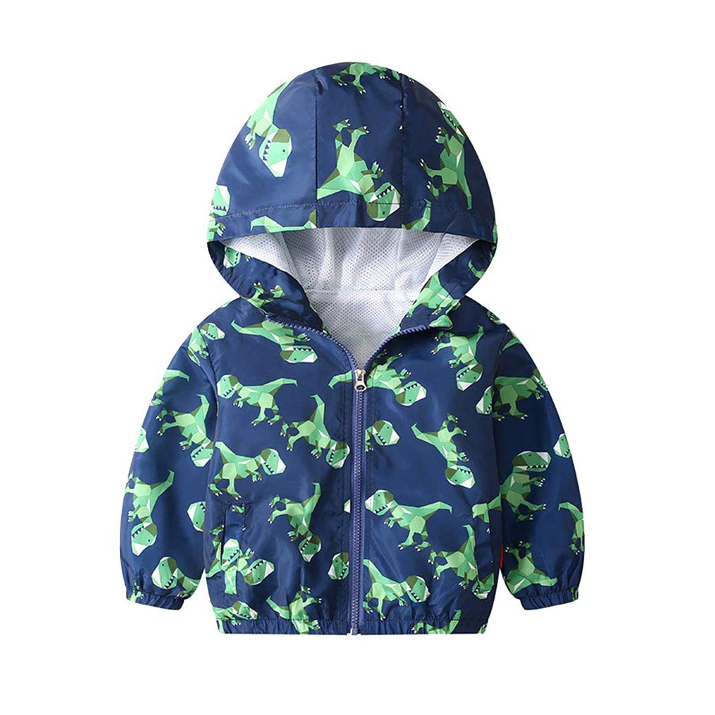 JinBei Jacke Baby Junge Kinder Jacken Kapuzen Sweatjacke Kapuzenjacke Cartoon Aufdruck Jungen Winddicht Mantel Windjacke Übergangsjack Frühling Herbst Outwear Softshelljacke 1-7 Jahre
