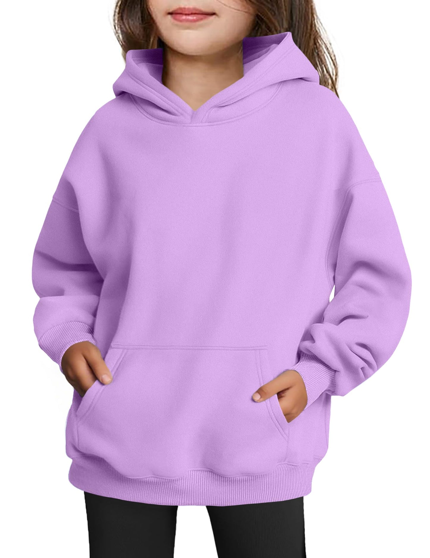 Arshiner Girls' Warm Fleece Children's Hoodie Winter Pullover with Pocket Sweatshirt for Girls 6-16 Years