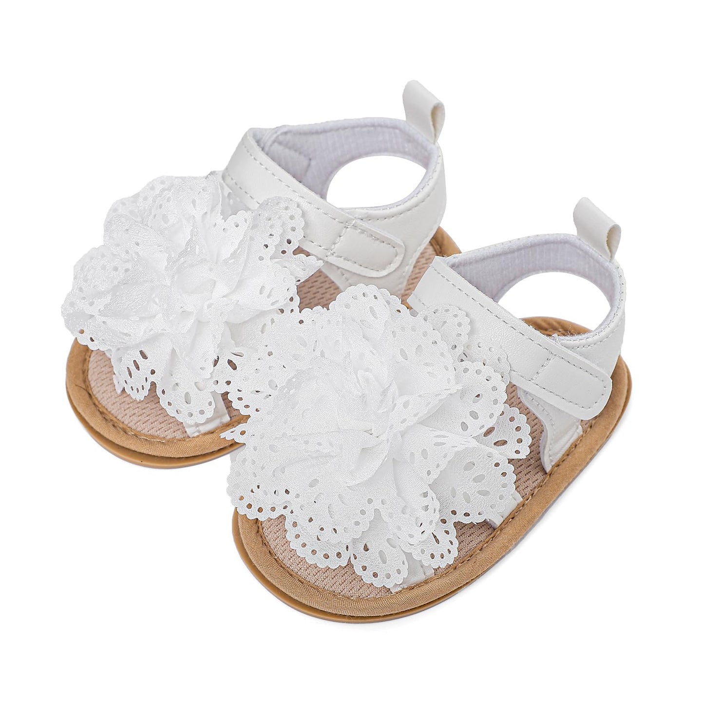 LACOFIA Babyschuhe für Mädchen – Sommerblumen Sandalen für Kleinkinder